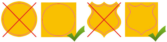 Aufkleber Druck richtig anlegen