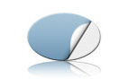 Offset-Aufkleber Oval 145 x 95 mm