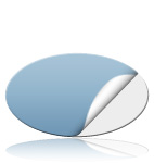 Aufkleber oval