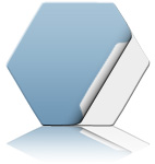 Aufkleber Sechseck