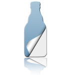 Aufkleber Flasche