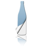 Aufkleber Flasche