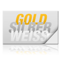 gold, silber, weiß bedruckte Aufkleber
