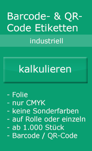 Barcode QR Code Etiketten Aufkleber Preis kalkulieren