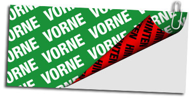doppelseitige Aufkleber Hinterglasaufkleber drucken