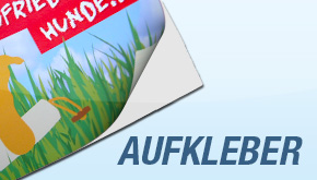 Aufkleber Druck