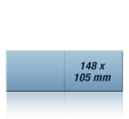 Gutschein A6 quer, 4-seiter, offen, gerillt: Gutschein als Geschenkgutscheine, Geschenkkarte, fr Rabattaktionen und vielem mehr.