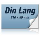 Papieraufkleber indoor DIN Lang drucken