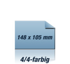 Postkarte DIN A6: Die ideale Postkarte fr Werbesendungen mit der Mglichkeit der Personalisierung, 4/4 farbig (beidseitiger Druck).