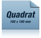 Flyer Quadrat : Auffllig, ungewhnlich, also einfach quadratisch, praktisch, gut.