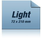 Flyer/Ticket light : Die Ticketreihe bietet mit den Formaten der Grostadt, City Feeling zum kleinen Preis.