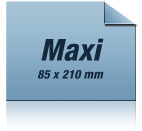 Flyer/Ticket maxi : Die Ticketreihe bietet mit den Formaten der Grostadt, City Feeling zum kleinen Preis.
