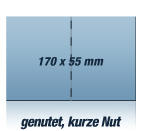 Geschftskarte 85x55 mm quer, 1-Bruch (kurze Nut): 