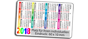 Klebe-Kalender 2026 drucken