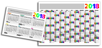 Jahresplaner und Wandkalender 2026 drucken