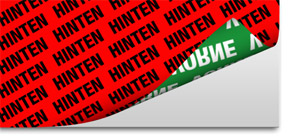 Hinterglas Aufkleber Druck