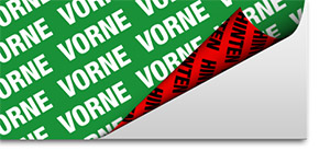 Hinterglasaufkleber Druck