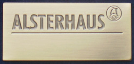Exklusive Metall-Schilder mit Firmenlogo (Tiefprägung)