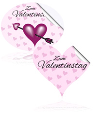 Valentinsaufkleber Druck bei 47print